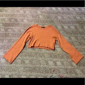 Peach Cropped Sweater